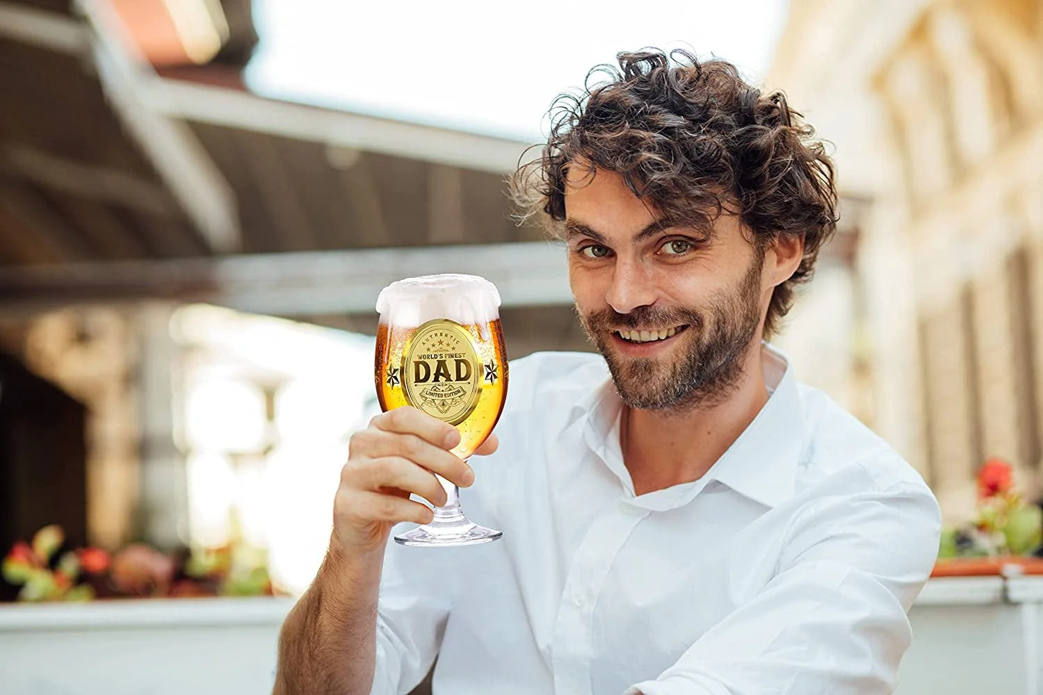 ® Christmas Gifts for Dad Personalized Beer Glass Birthday Gifts for Dad Gifts from Daughter Birthday Gifts for Dad from Son Dad Glasses Best Dad Gifts for Christmas Gifts for Men - Image 2