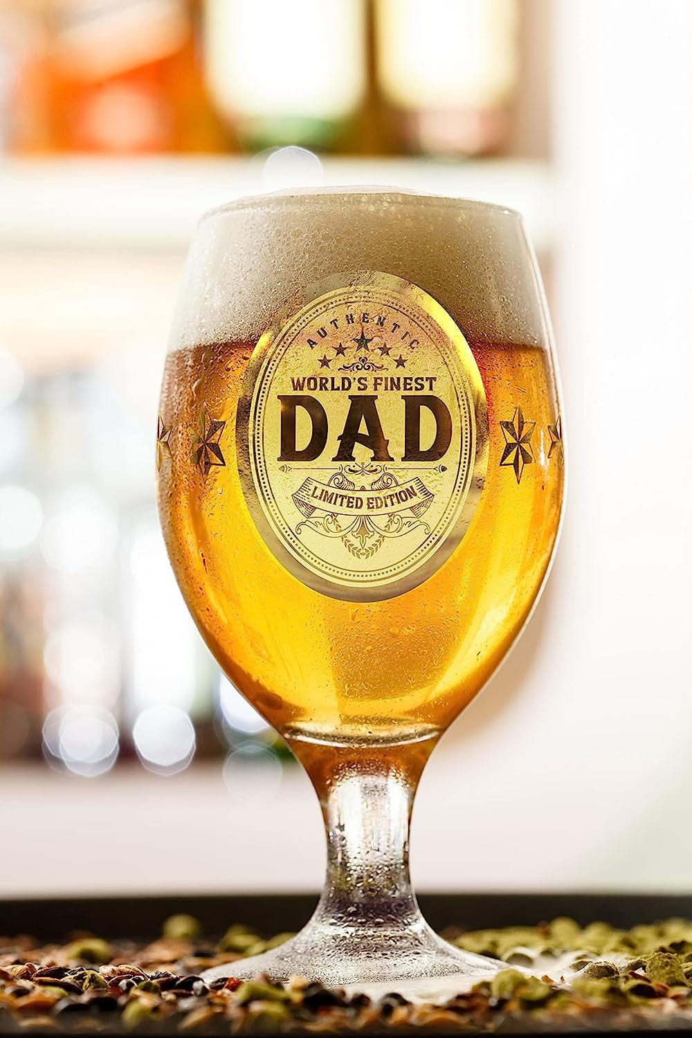 ® Christmas Gifts for Dad Personalized Beer Glass Birthday Gifts for Dad Gifts from Daughter Birthday Gifts for Dad from Son Dad Glasses Best Dad Gifts for Christmas Gifts for Men - Image 4