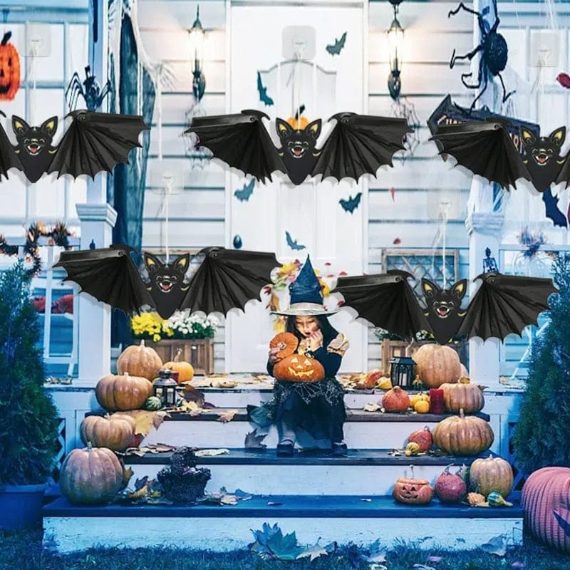 1/2Pcs Halloween Paper Bat Hanging Ornament - Image 3