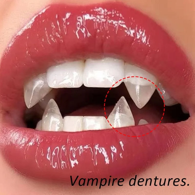 1 Pair Vampire Teeth Props Halloween Costume - Image 42