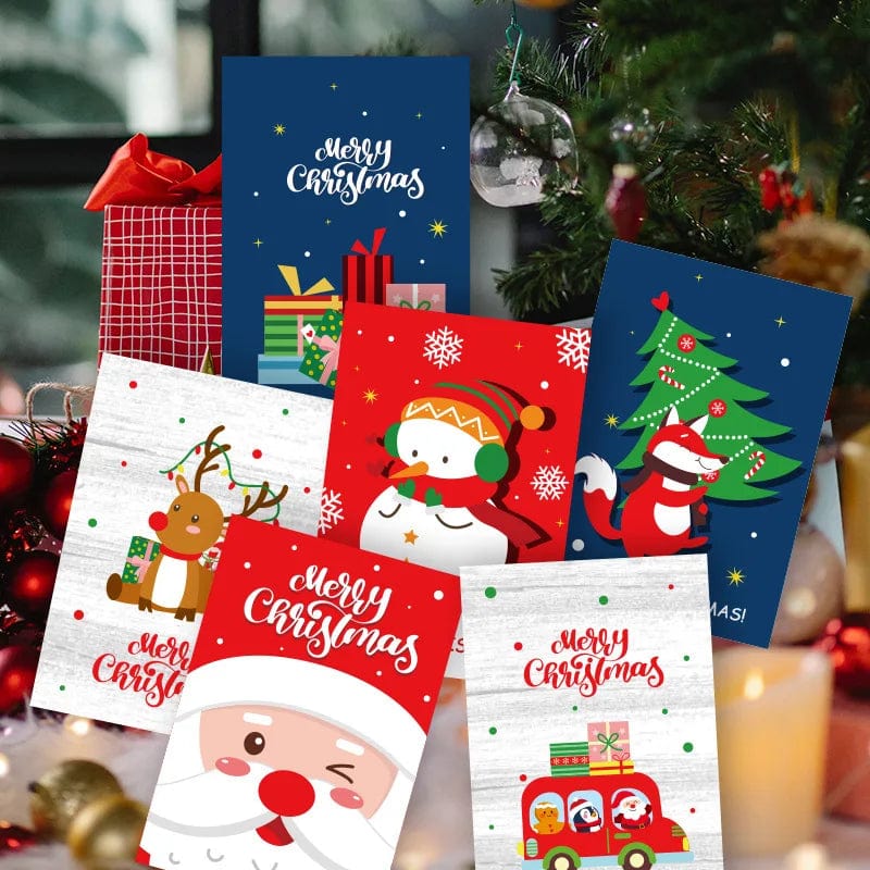 10.5x7.2cm Merry Chritmas Greeting Cards Envelope Xmas Gifts Card DIY Folding Paper Card Invitations Gifts Postcard New Year - Image 2