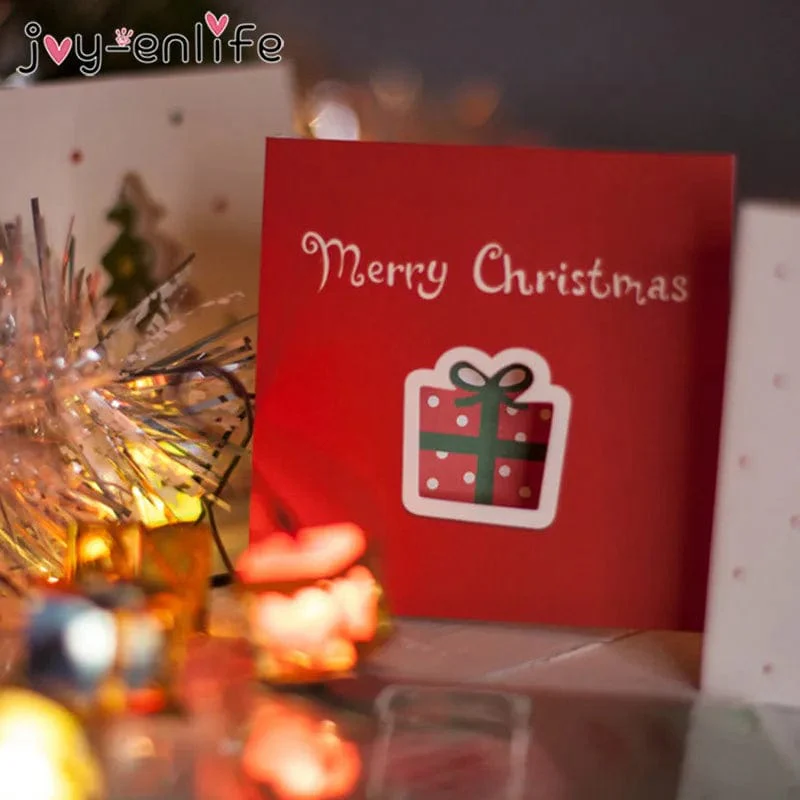 12pcs Merry Christmas Mini Greeting Cards Kids New year Gift Cards Natal Navidad 2024 Xmas Christmas Party Decorations Postcard - Image 3