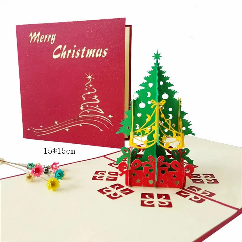 1pcs 3D Pop Up Greeting Cards With Envelope Laser Cut Post Card For Birthday Christmas Valentine' Day Party Wedding Decoration - Image 27