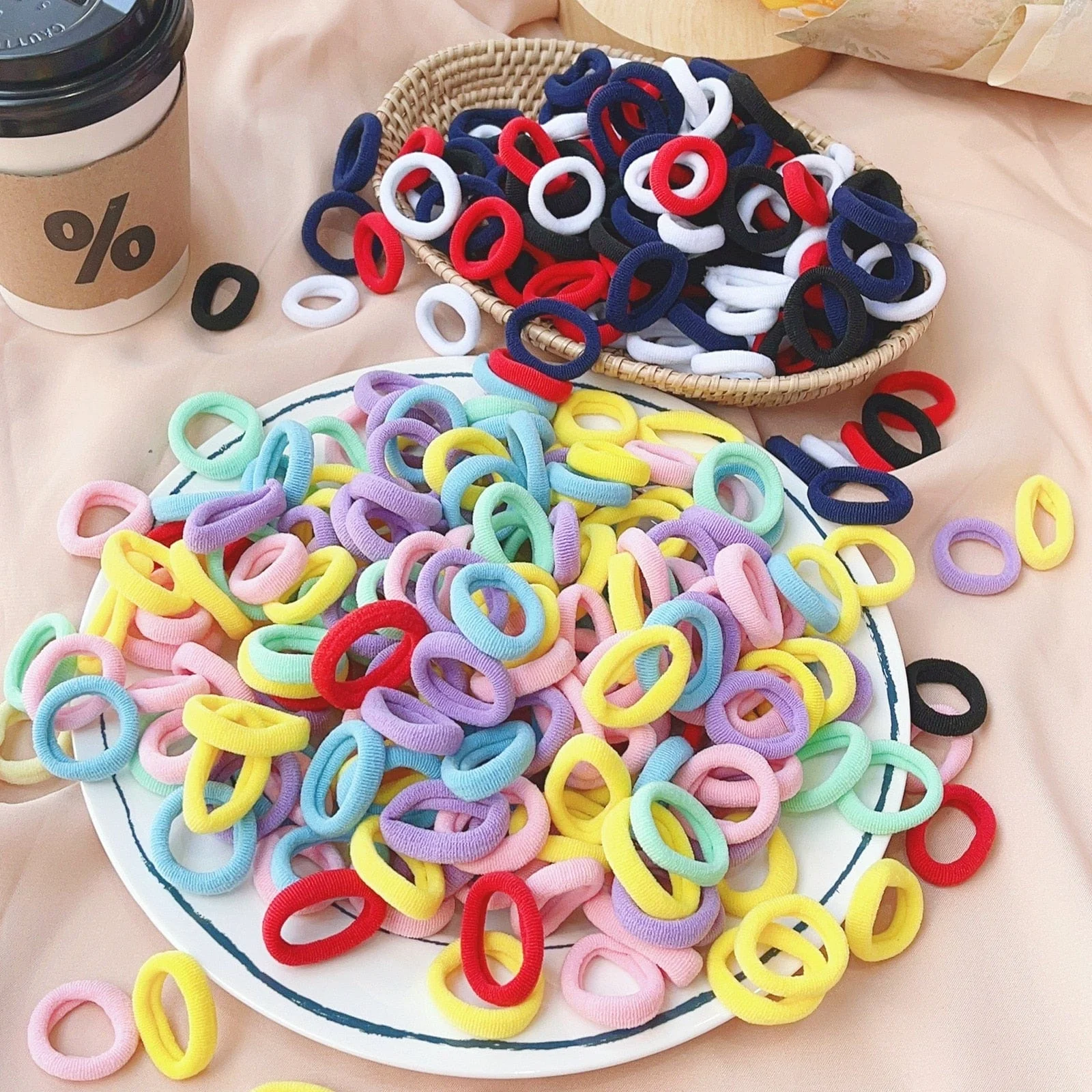 20/50pcs Kids Elastic Hair Bands - Image 41