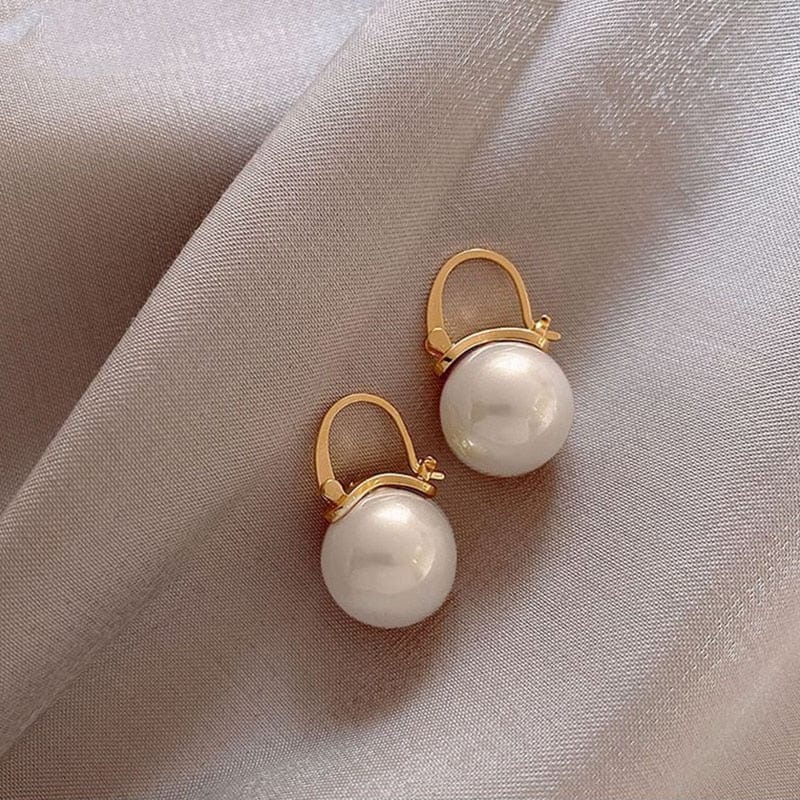 New Classic Copper Alloy Smooth Metal Hoop Earrings - Image 11