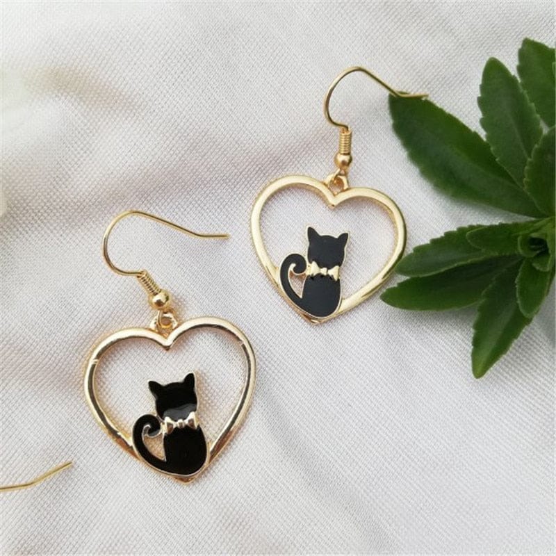 Funny Black Cat Earring Jewelry - Image 17