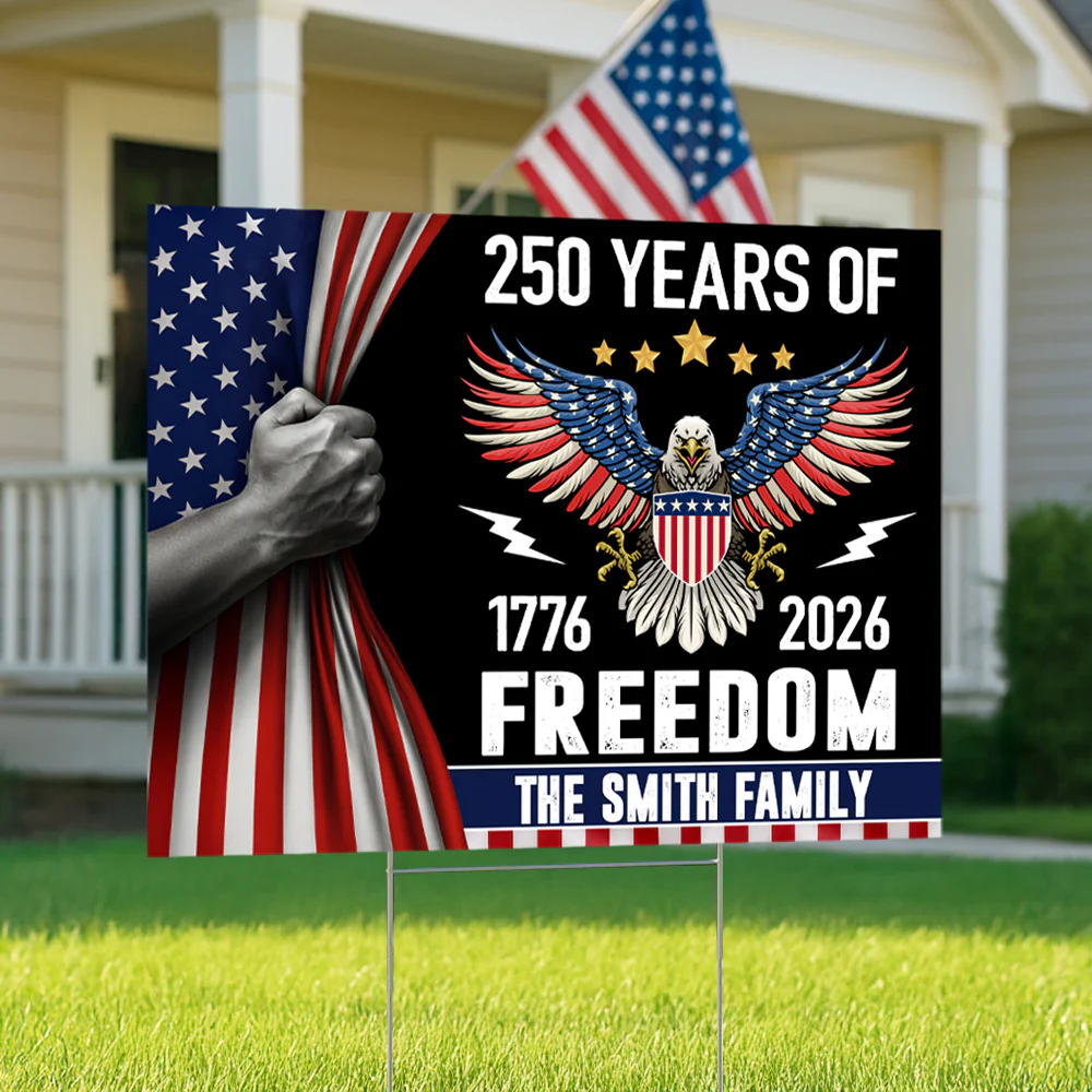 250 Years of Freedom Yard Sign America 250th Anniversary Garden Sign CH07 896830 - Image 2