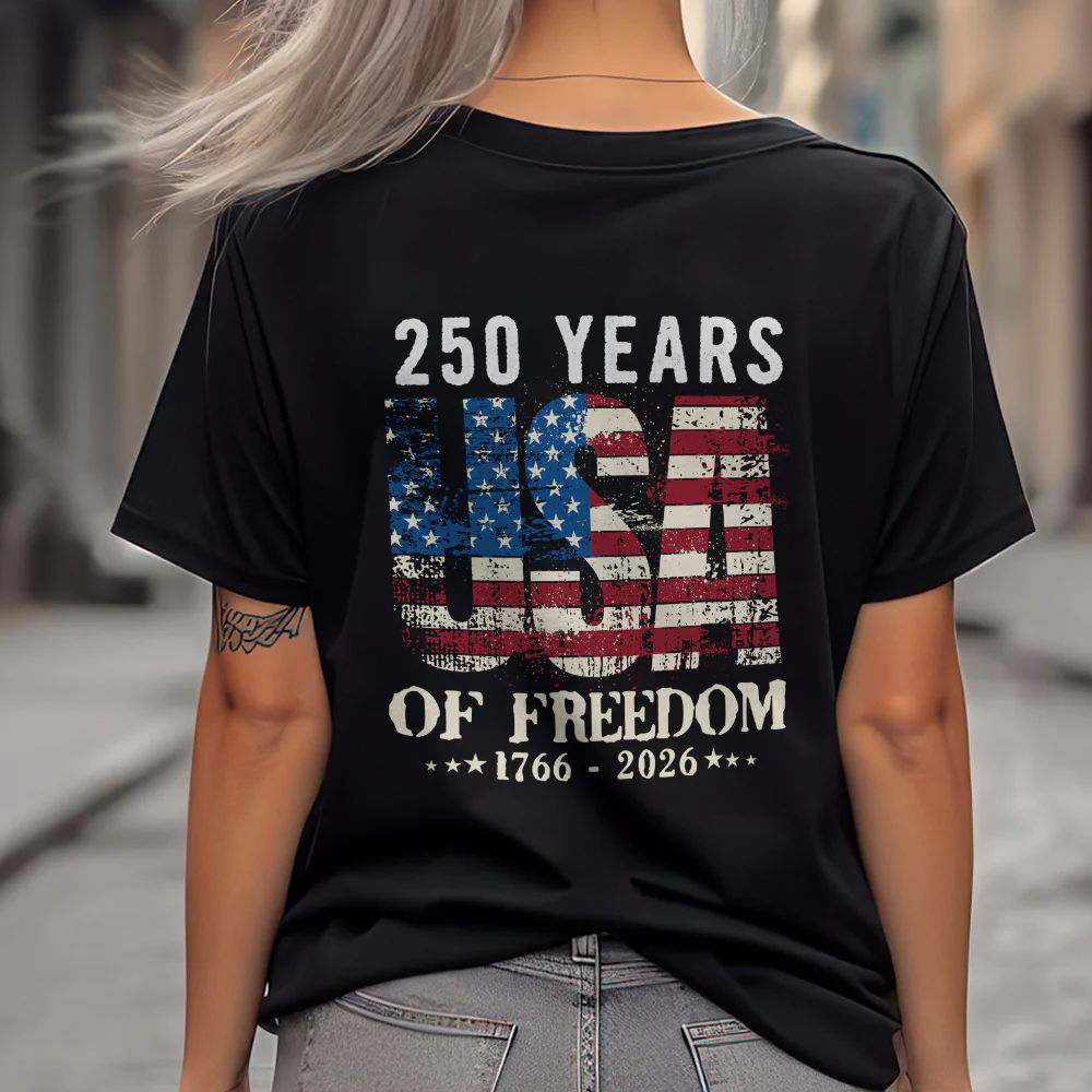 250 Years USA Of Freedom Backside Shirt TH10 896301 - Image 4