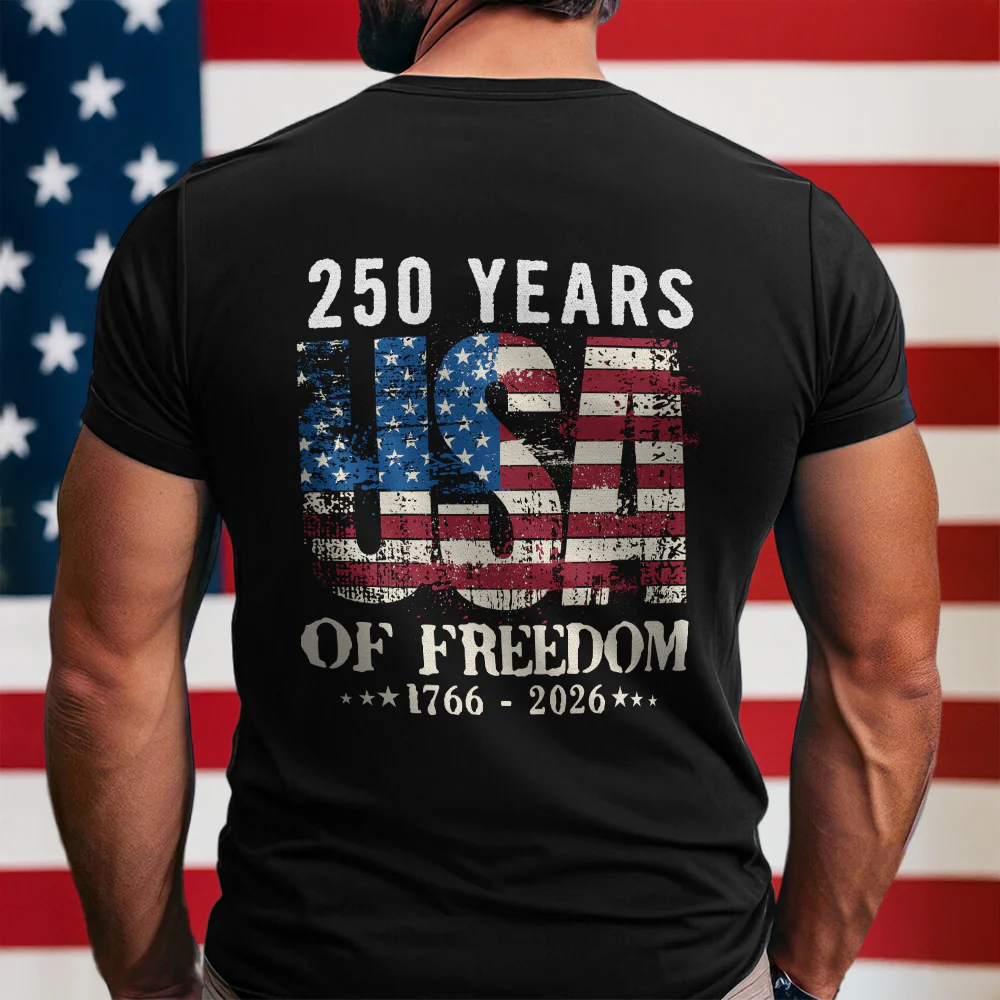 250 Years USA Of Freedom Backside Shirt TH10 896301 - Image 7