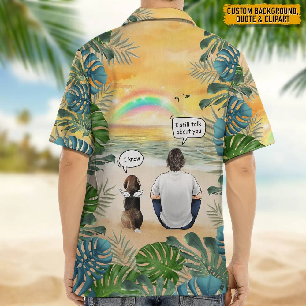 Memorial hawaiian men shirt, Personalized Gift for Dog Lovers N369 HN590 - Image 3