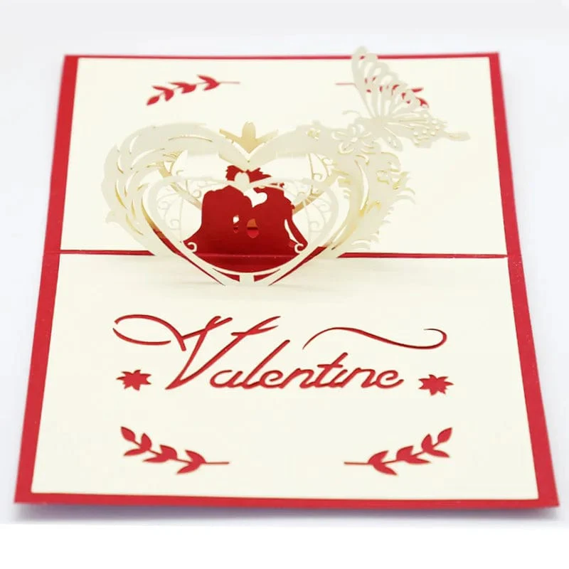 3D Pop Up Love Card with Envelope Valentines Day Birthday Anniversary Greeting Cards for Couples Wife Husband Handmade Gifts - Image 10