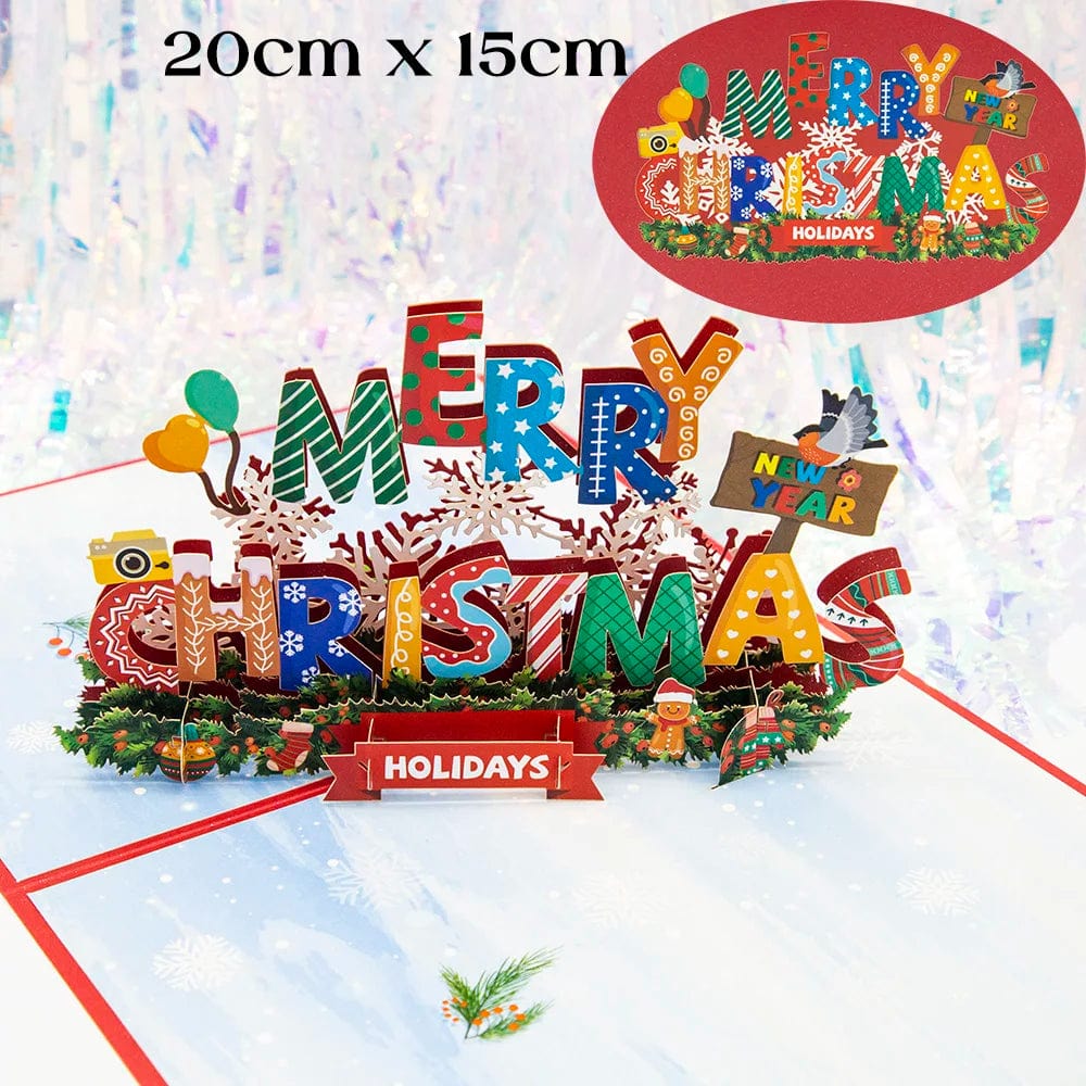 3D Pop UP Santa Cards Marry Christmas Greeting Cards Party Invitations Gifts New Year Greeting Card Anniversary Gifts Postcard - Image 29