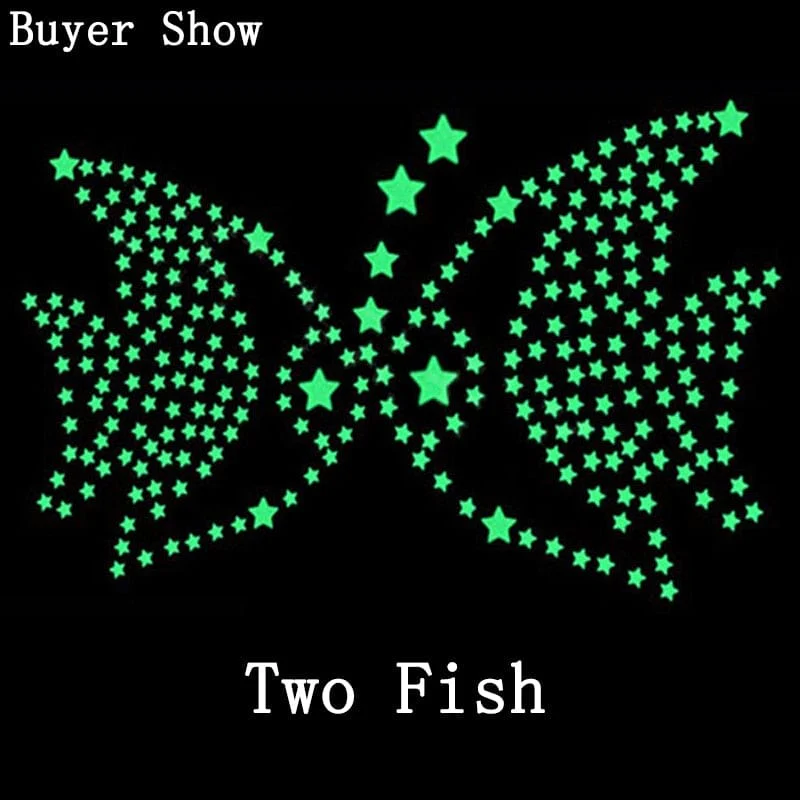 3D Stars Glow Stick Wall Decals for the Kid bedroom - Image 2