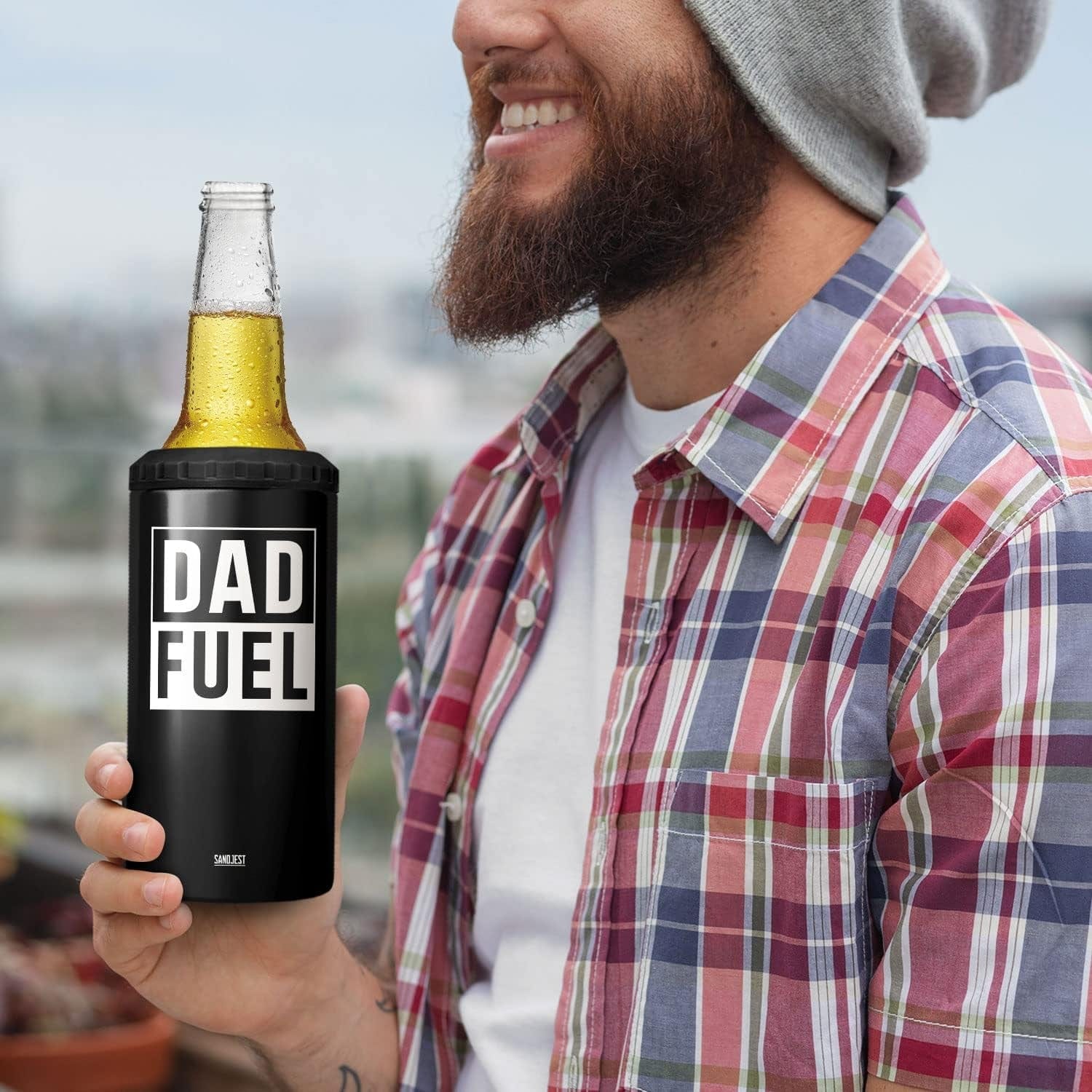 4-In-1 Dad Tumbler Gifts for Dad from Daughter Son - 12Oz Dad Fuel Can Cooler Tumblers Travel Mug Cup - Stainless Steel Insulated Cans Coozie Christmas, Birthday, Father'S Day Gift for Daddy - Image 3