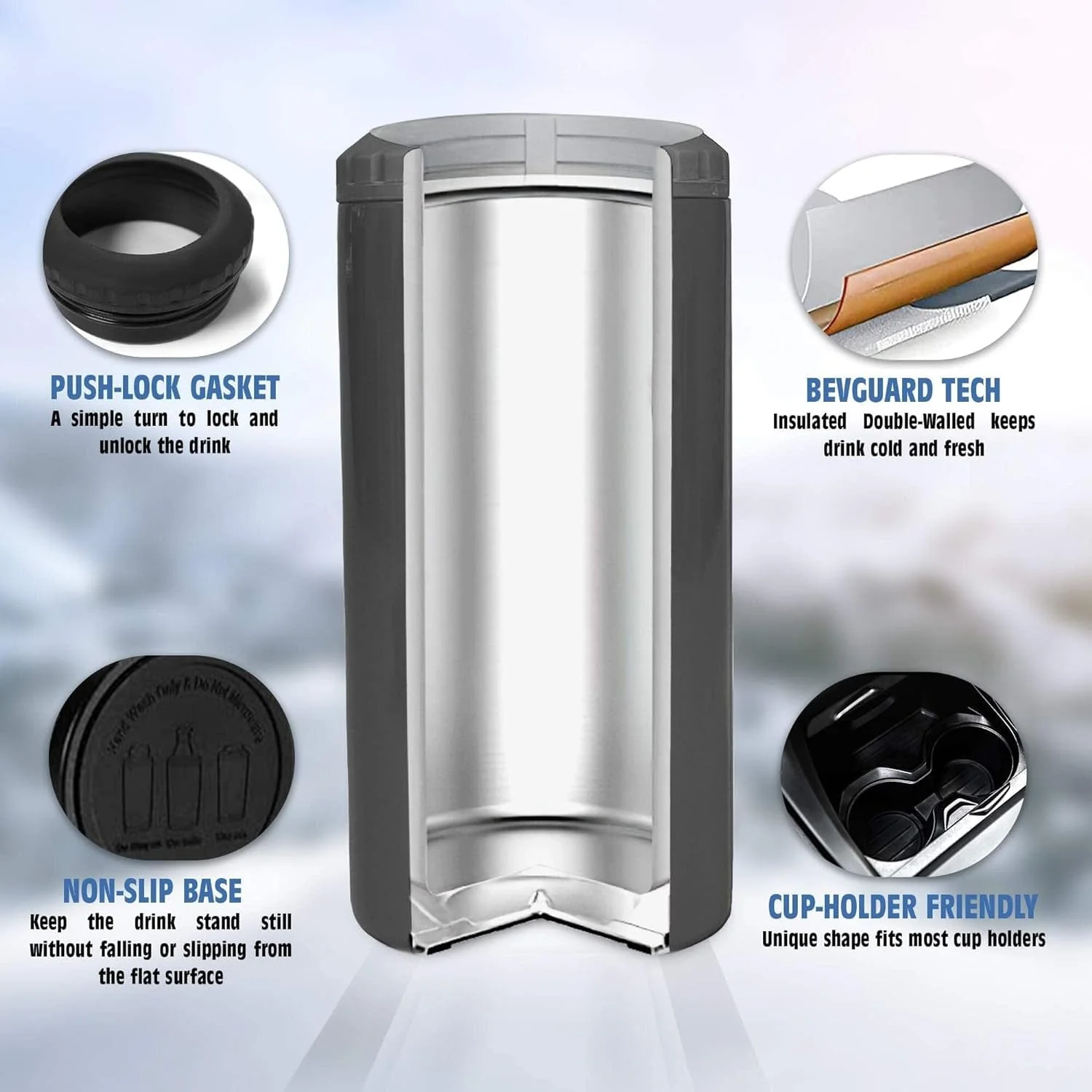 4-In-1 Dad Tumbler Gifts for Dad from Daughter Son - 12Oz Dad Fuel Can Cooler Tumblers Travel Mug Cup - Stainless Steel Insulated Cans Coozie Christmas, Birthday, Father'S Day Gift for Daddy - Image 6