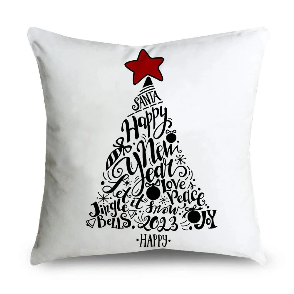 45cm Christmas Cushion Cover Merry Christmas Decorations For Home 2023 - Image 26