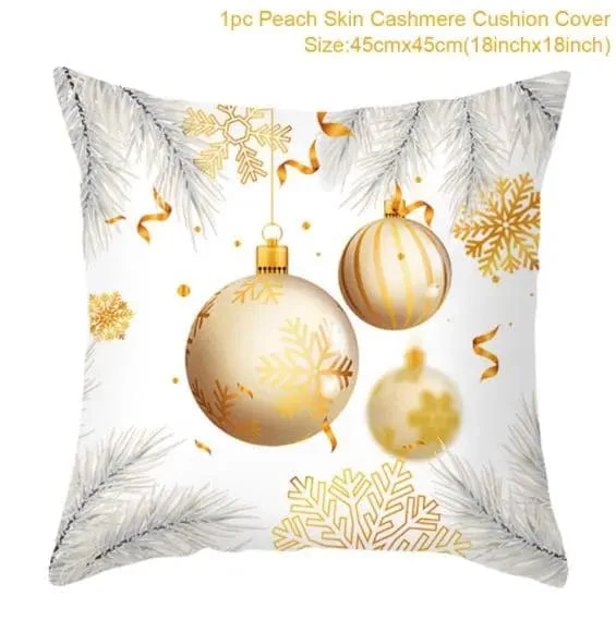 45cm Christmas Cushion Cover Merry Christmas Decorations For Home 2023 - Image 46