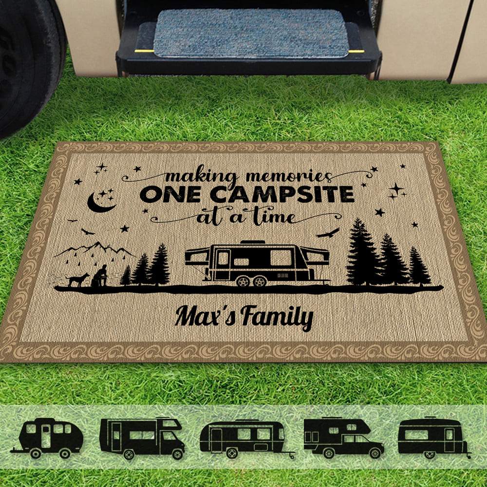 Making Memories One Campsite Happy Camper Camping Doormat K228 888237