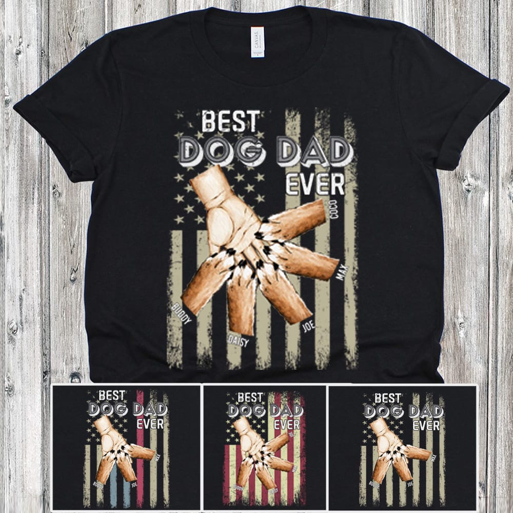 Best Dog Dad Ever Dog Pump Dog Shirt HN590