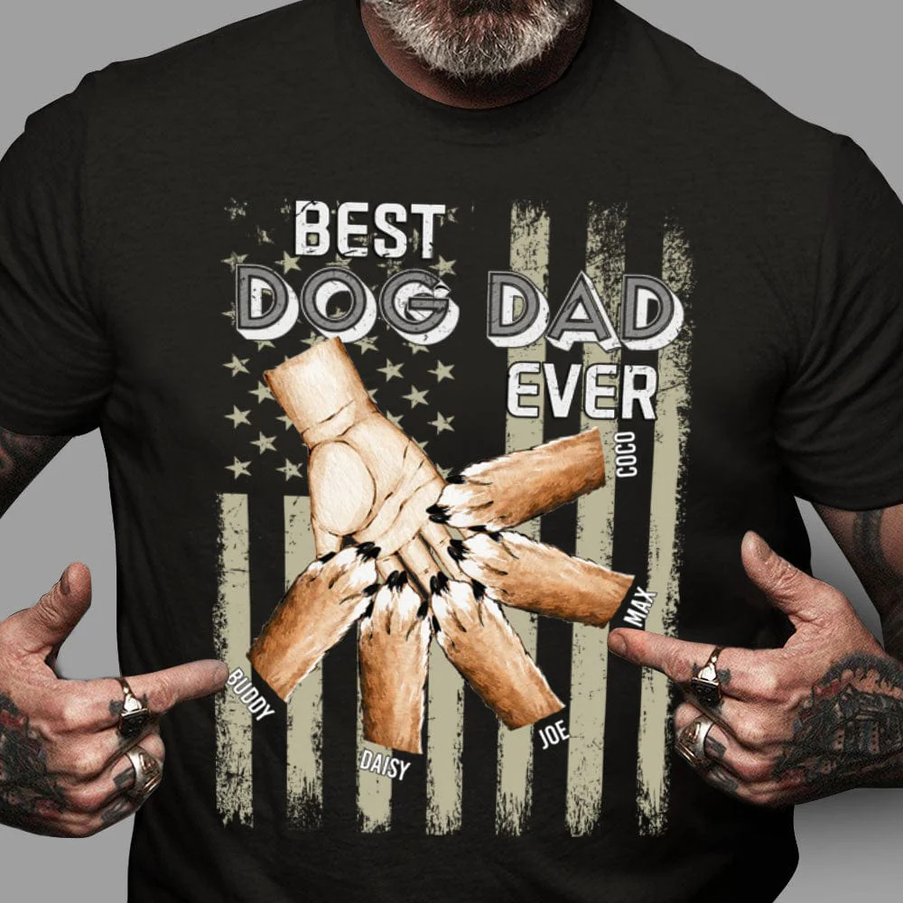 Best Dog Dad Ever Dog Pump Dog Shirt HN590 - Image 2