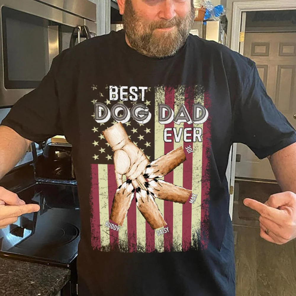 Best Dog Dad Ever Dog Pump Dog Shirt HN590 - Image 3