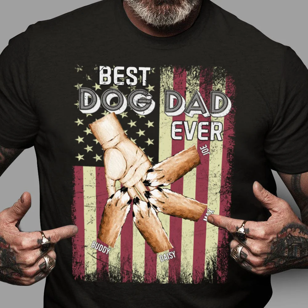 Best Dog Dad Ever Dog Pump Dog Shirt HN590 - Image 4
