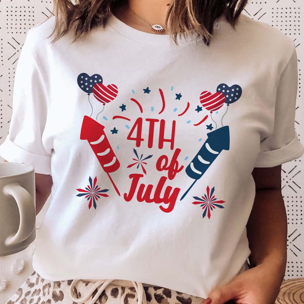 4th Of July Firework American Shirt, HN590