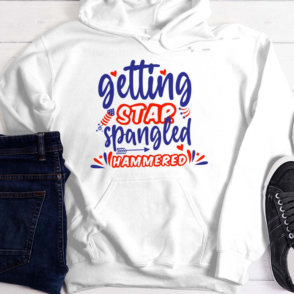 Getting Star Spangled Hammered American Shirt, HN590 - Image 2
