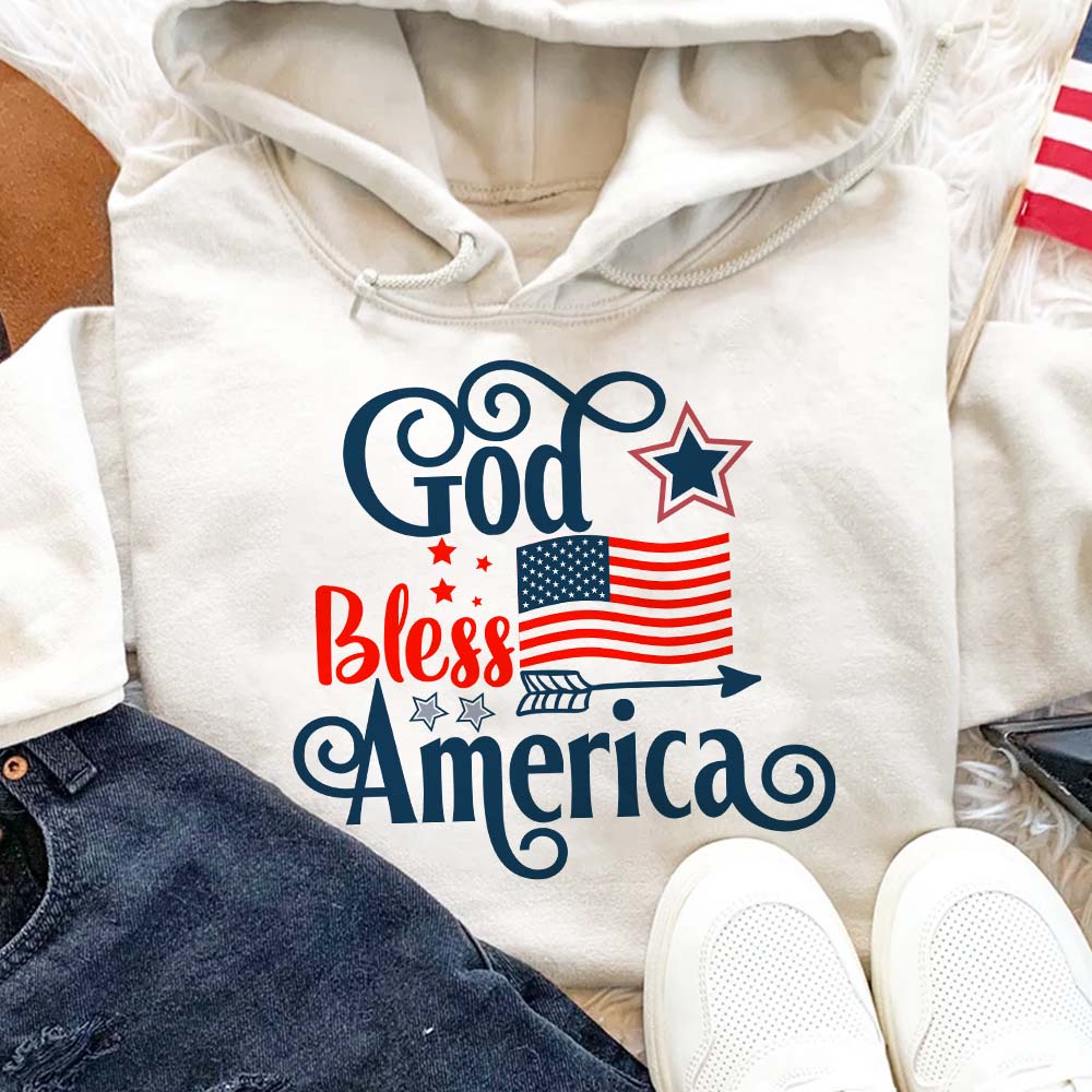 God Bless America Flag American Shirt, HN590 - Image 2
