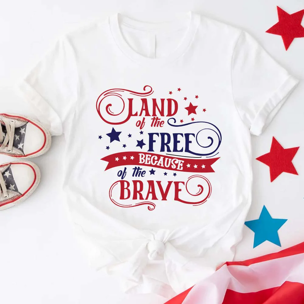 Land Of The Free Because Of The Brave American Shirt, HN590