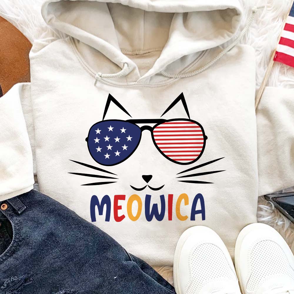 America Meowica American Shirt, HN590 - Image 2