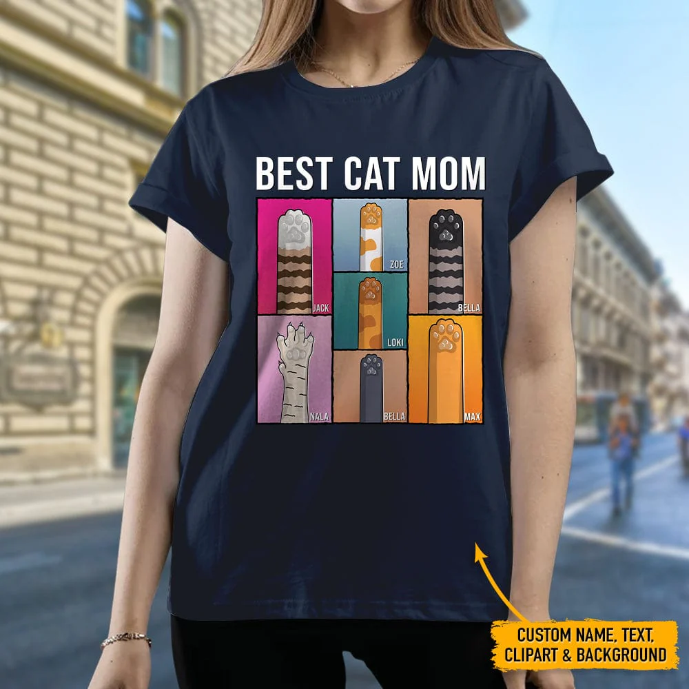Best Cat Dad Ever Paw Cat Shirt, N304 HN590 - Image 3