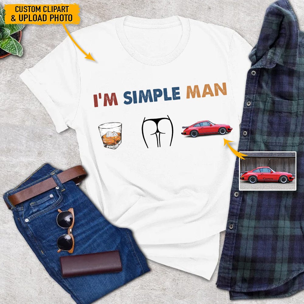 I'm Simple Man Upload Photo Car Shirt, N304 HN590 - Image 4