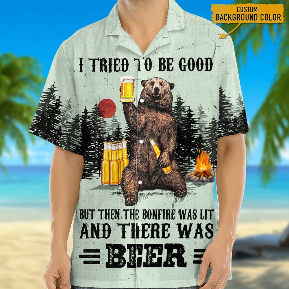 I Tried to Be Good But Then The Bonfire Was Lit Hawaii Shirt K228 888471 - Image 3