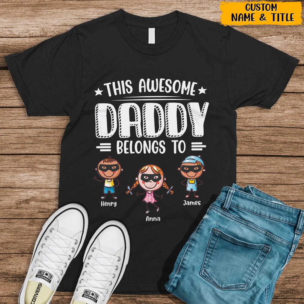 This Awesome Person Belong To Kids Family Dark Shirt N304 HN590 - Image 3