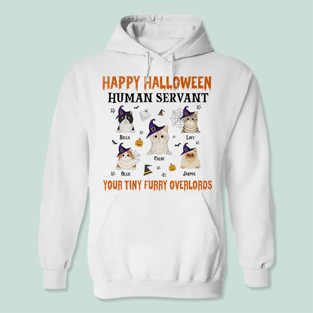 Human Servant Your Tiny Furry Overlords Cat Shirt N304 HN590 - Image 2
