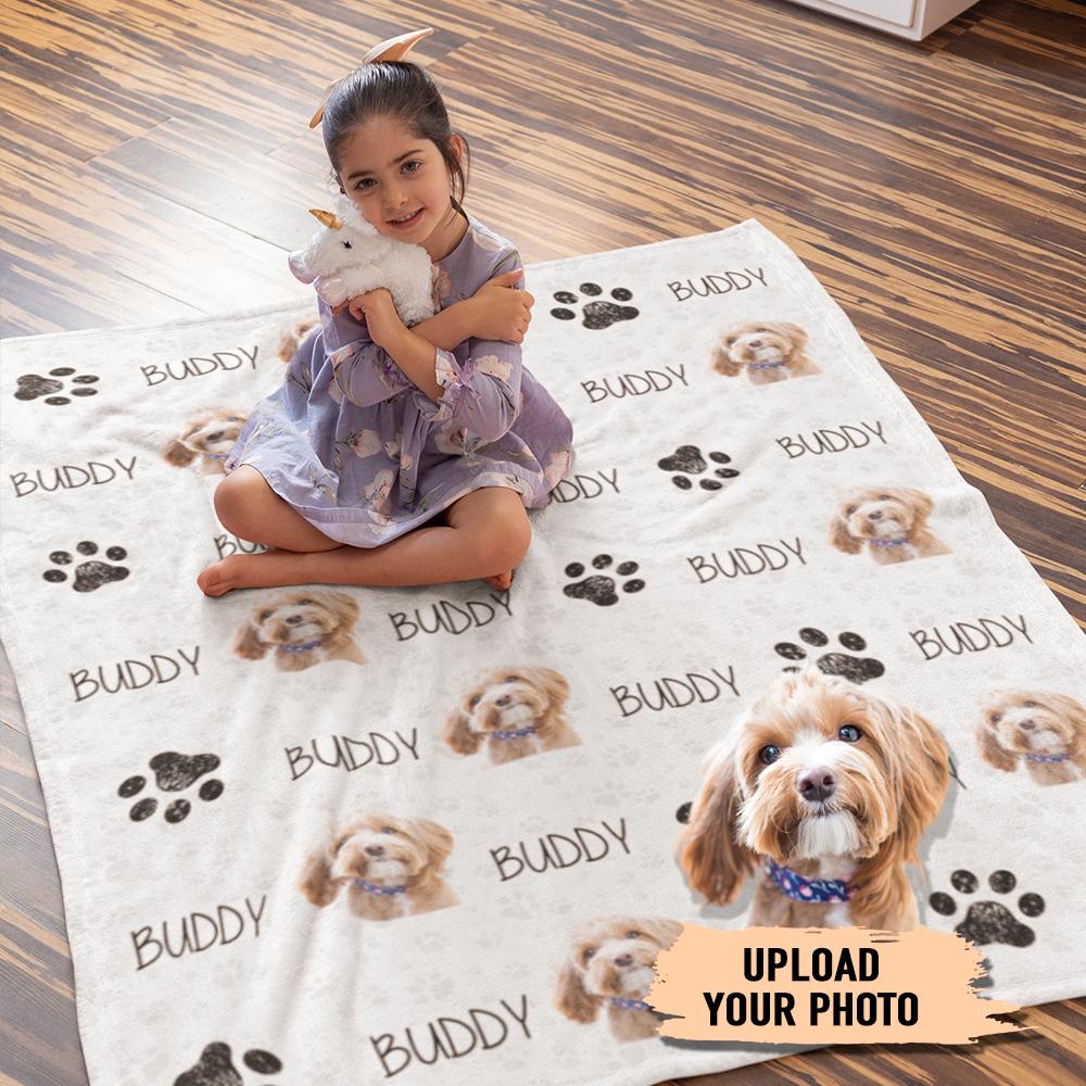 Custom Clipart Dog Blanket, Custom Clipart, Upload Photo, T368 888545 - Image 2