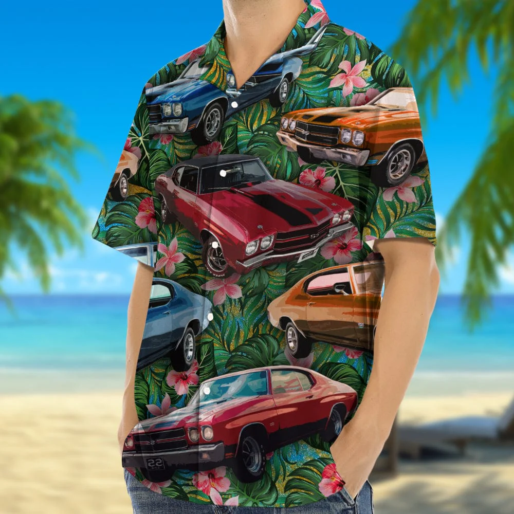 Photo Oil Painting Hawaiian Shirt upload photo N369 888552 - Image 3