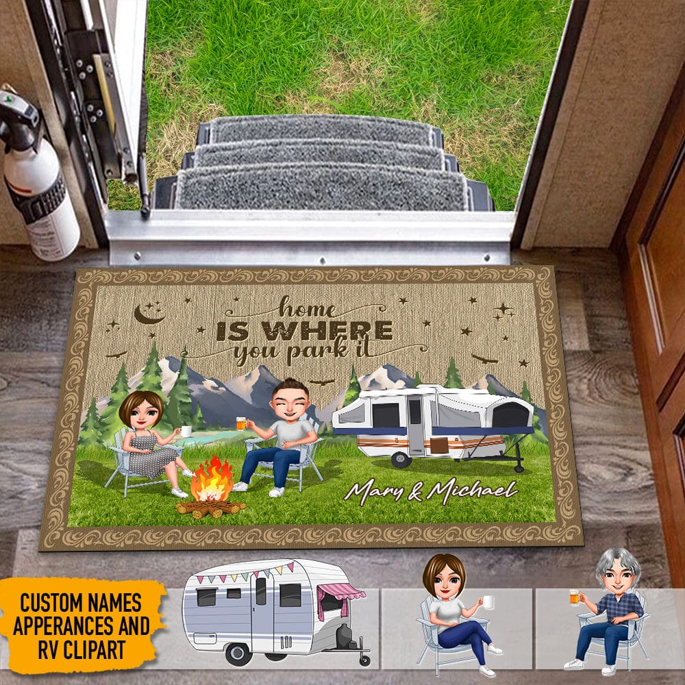 Home Is Where You Park It Camping Doormat K228 888604 - Image 2
