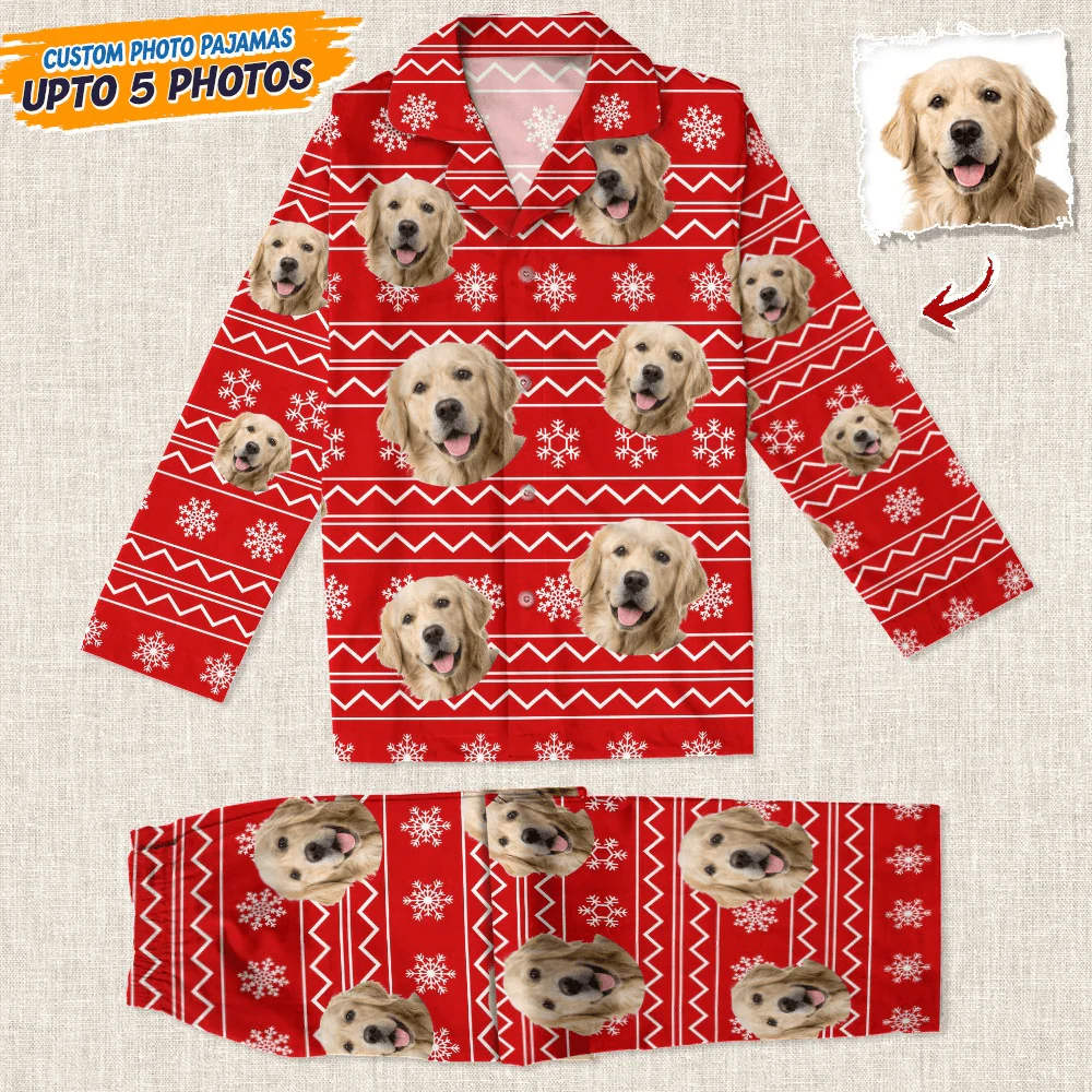 Custom Photo Christmas Dog Pajamas TH10 N304 888664 - Image 2