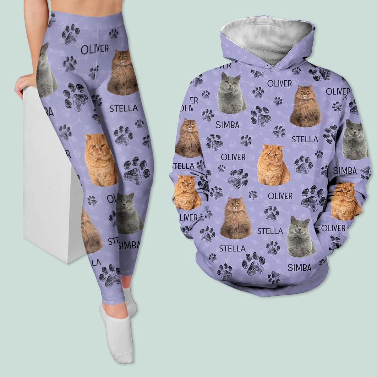 Custom Photo Dog Cat For Pet Lover Hoodie Set T286 HN590 - Image 8
