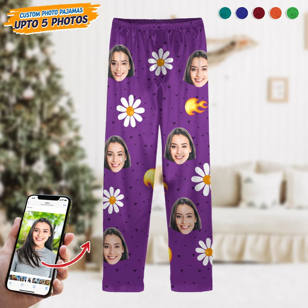 Custom Face Photo With Accessories Pajamas T368 888713 - Image 5