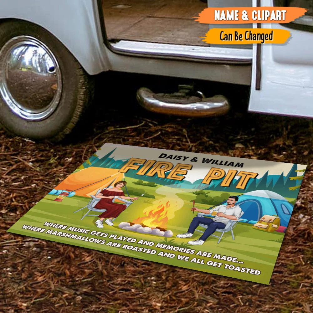 Where Music Gets Played And Memories Are Made Camping Doormat T368 HN590