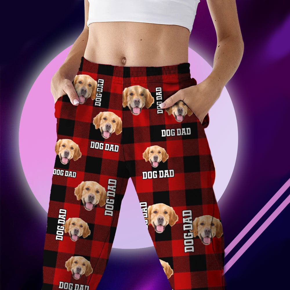 Custom Photo Dog Cat Mom Dad Flannel Pajamas TH10 K228 888729 - Image 4