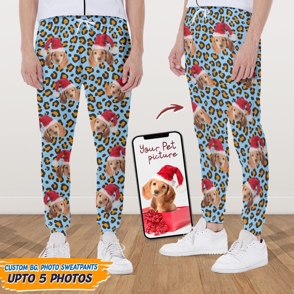 Custom Photo Dog Leopard Pattern For Dog Lover Sweatpants N304 888746 - Image 5