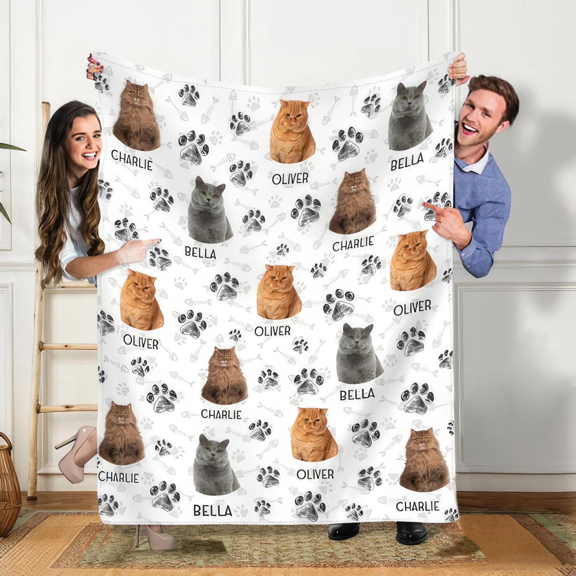 Custom Photo Dog Cat Paw Pet Blanket T286 888773 - Image 5
