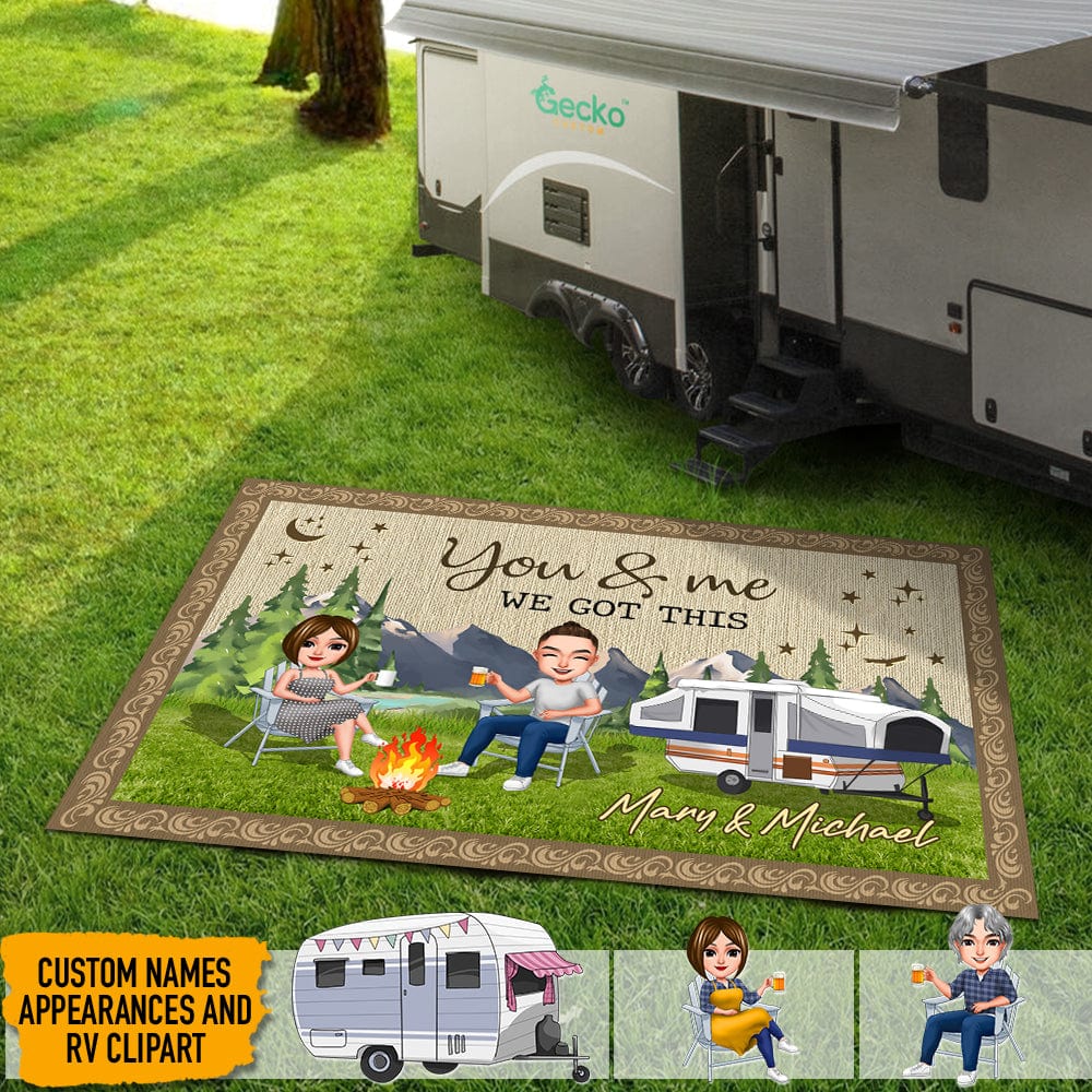 You And Me We Got This Camping Patio Rug K228 888785
