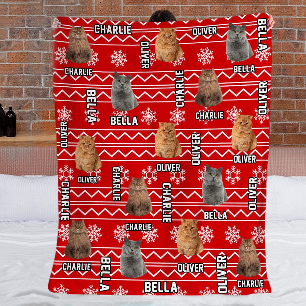 Custom Photo Dog Cat Christmas Pattern Pet Blanket T286 888789 - Image 2