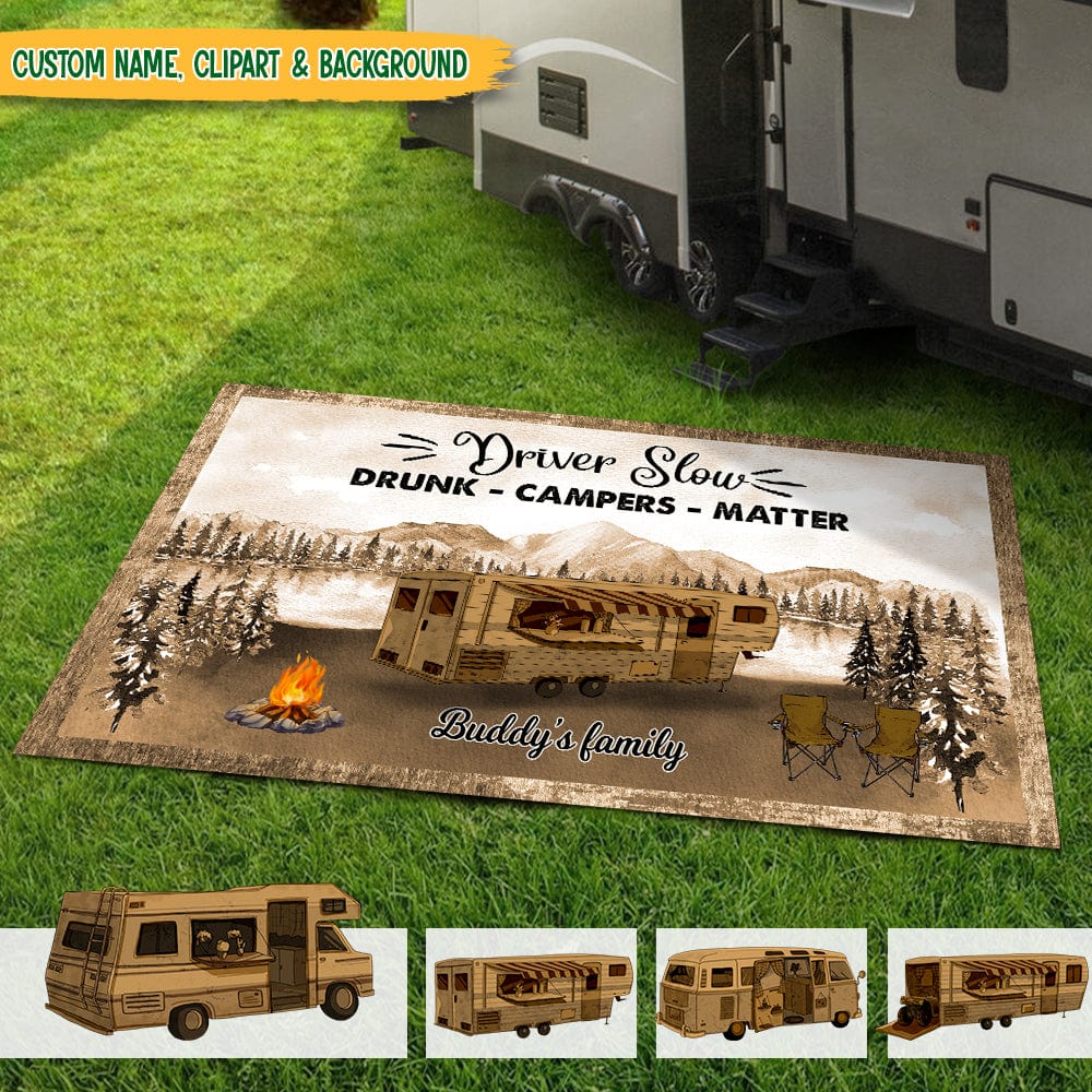 Making Memories One Campsite At A Time Camping Patio Rug TA29 888857 - Image 2