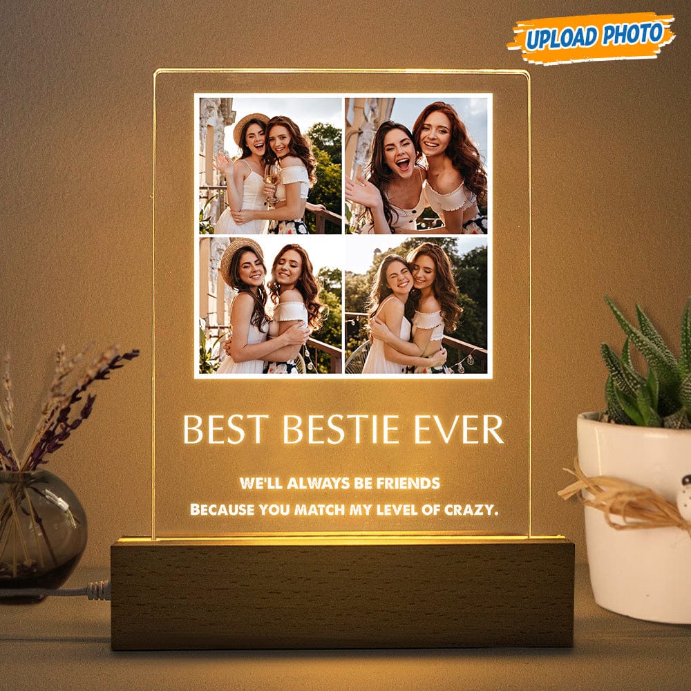 Custom Photo Bestie Ever Graduation Acrylic Plaque With LED Night Light K228 HN590 - Image 7